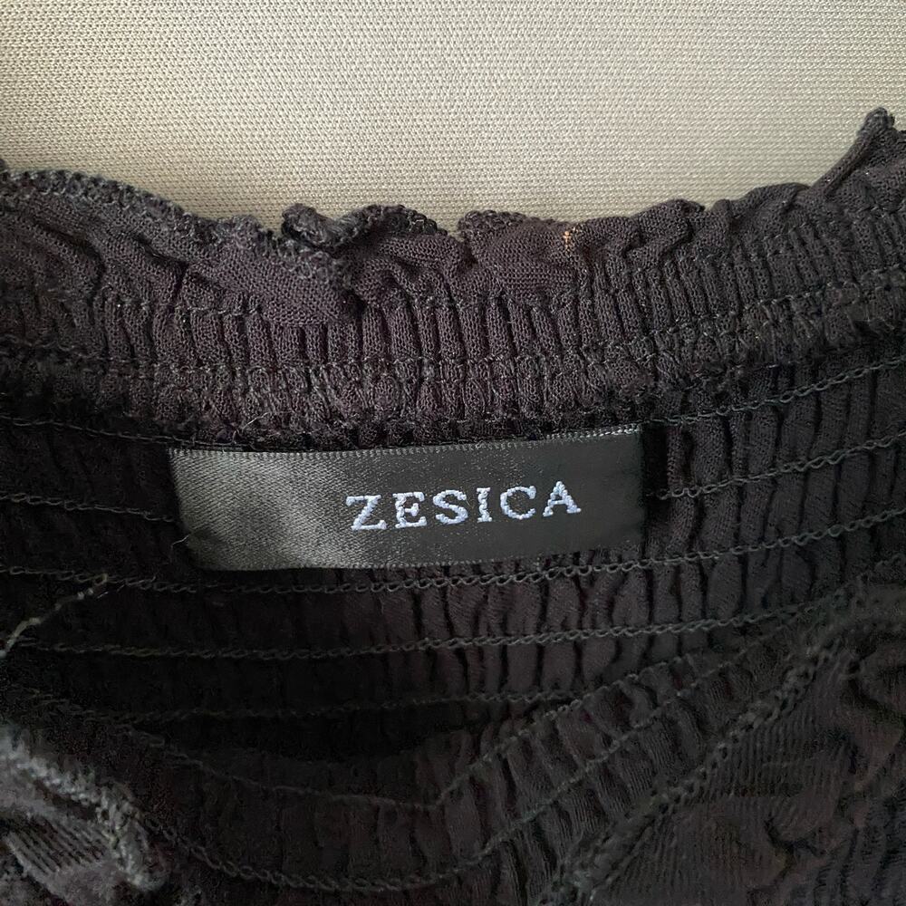 Zessica sz S black short sleeve‎ maxi sundress dress - Picture 5 of 9